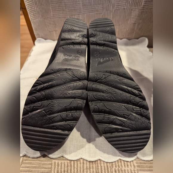 Preppy Black Suede Ankle Boots Size 8.5 Dark Acadamia - Picture 4 of 6